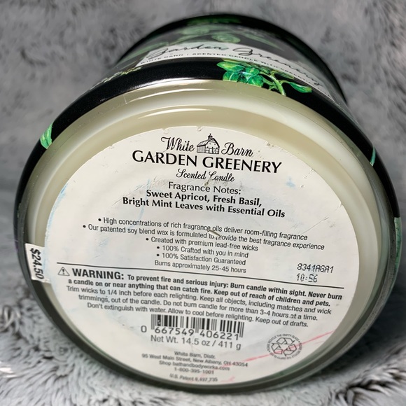 Garden Greenery 3-Wick Candle from Bath & Body Works (2018) BBW - Picture 3 of 3